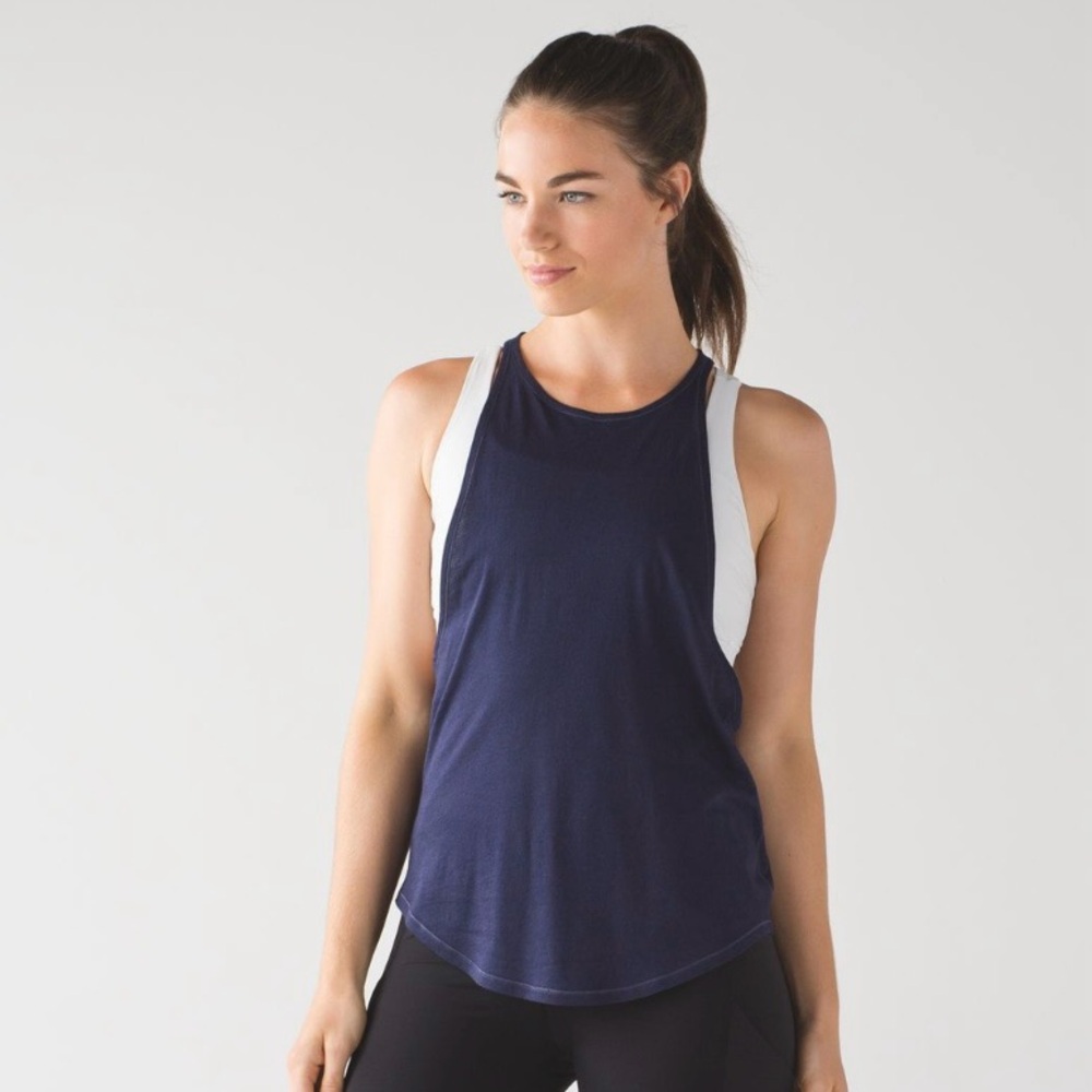 NWT I Lululemon Sweat Date Tank I navy I size 8